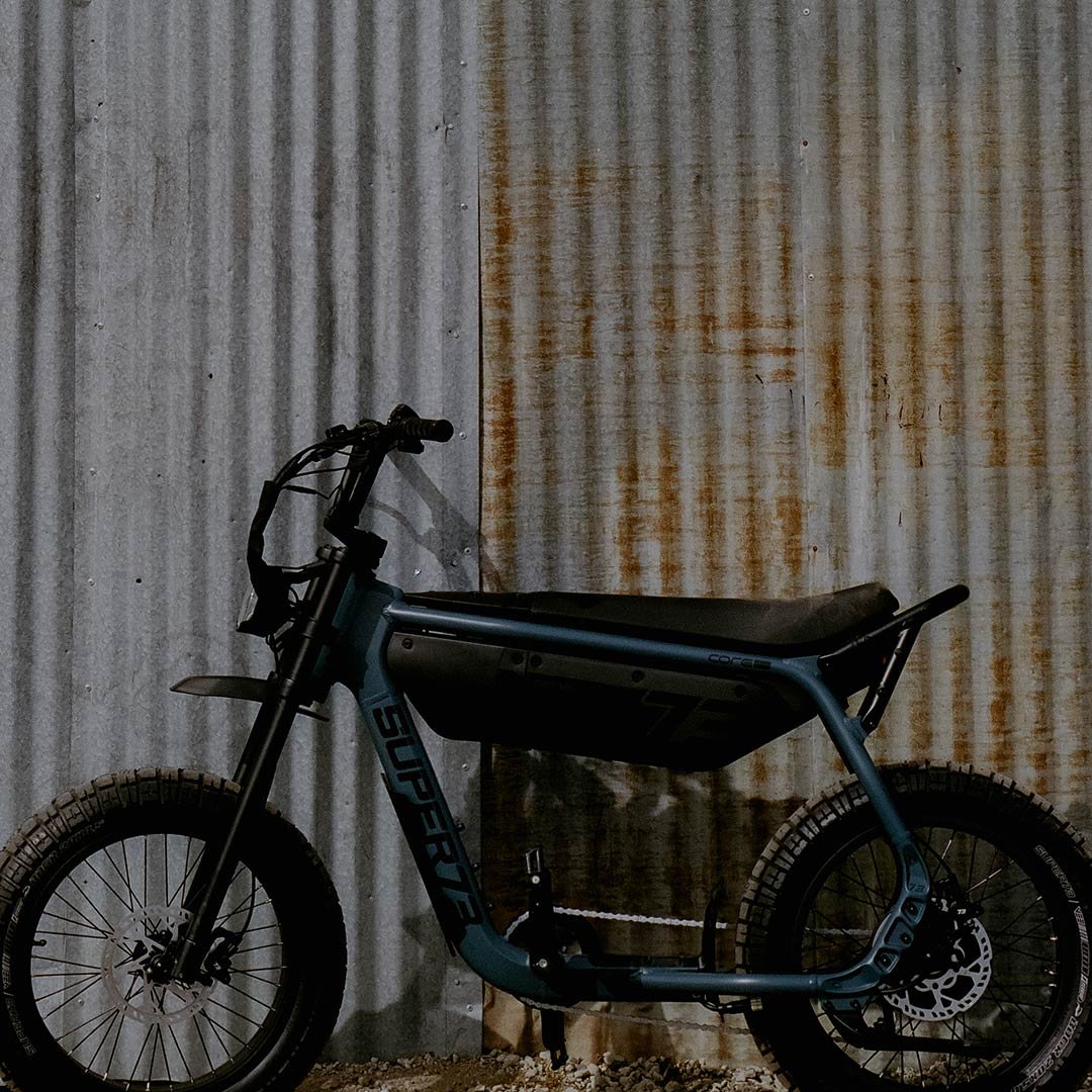 Riders with bikes outdoors