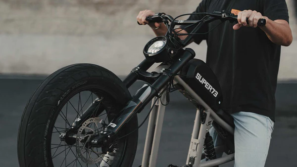 SUPER73 branding on an R-Series frame and front tire