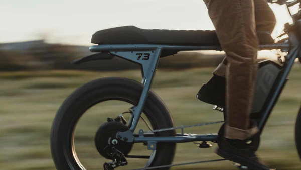 Long banana seat and rear tire profile